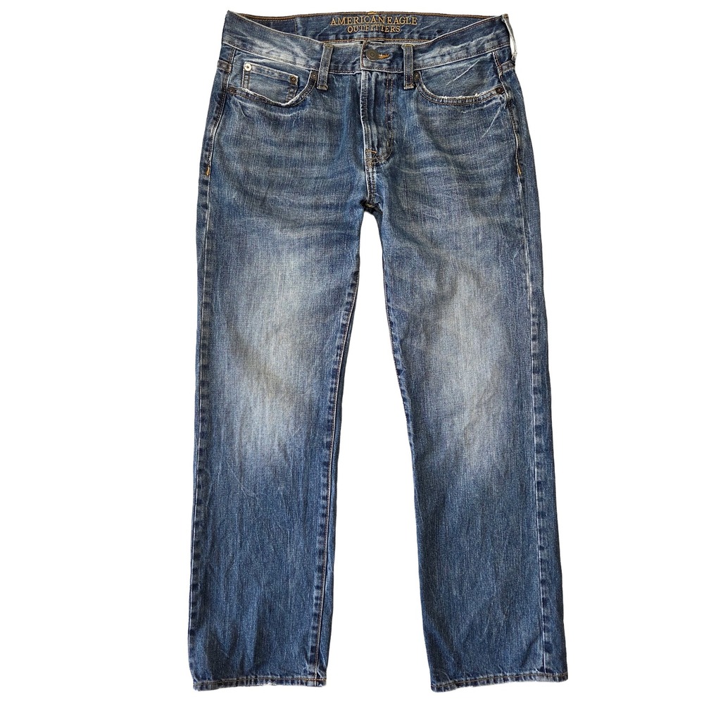 American Eagle Jeans Mens 30x30 Original Straight Preppy Western Casual Everyday